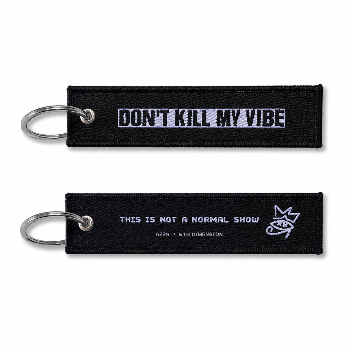 DKMV “Don’t Kill My Vibe” Embroidered Keychain